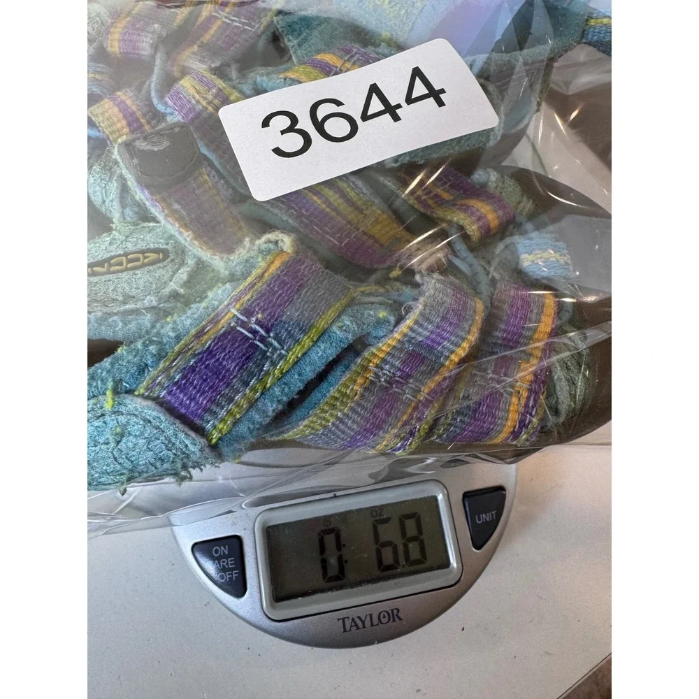KEEN Newport H2 Sandals Kids 5 Teal Purple Striped Waterproof Outdoor Gorpcore‎